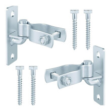 Set of 2 Heavy-Duty Wall-Mounted Gate Hinges (Mounting Screws Included) - for Farm/Garden Gates and Pet Enclosures