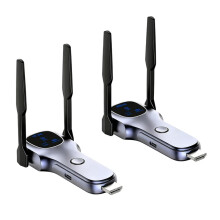 Kabelloser -Kompatibler Sender und Empfänger Bis zu 200 M, 5G+2,4G Dualband, 1080P 60Hz, Funktioniert mit PC, Projektor, TV