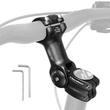 Adjustable Handlebar Stem From 0-60 Degrees, Mountain Bike Stem Riser 31.8mm X 110mm, for Mountain Bikes