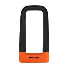 ENLEE Zamek U Heavy Bikes Duty U Lock Zamek Rowerowy Zamek U Wzmocniony Zasuwnicą Ochrona Przed Młotkiem Ochrona Przed Cięciem do Rowerów MTB i