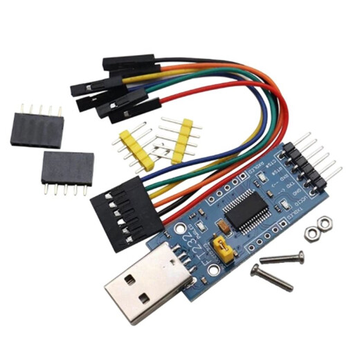 FT232 USB to Serial Adapter Module FT232R FT232RL USB to TTL Converter Board 3.3V 5V UART Interface Download Flashing