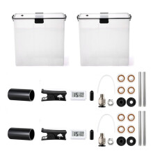 2pc 3D Printer Filament Container , Airtight Dry Box for Sealing and Protection, Water-Proof & Dust-Proof, Tube Cutter