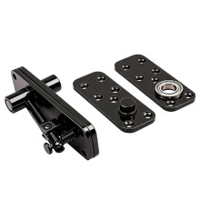 Charnière de Porte Lourde - Acier Inoxydable Brossé, Rotation à 180 Degrés, Capacité de Charge de 600LBS, Noir