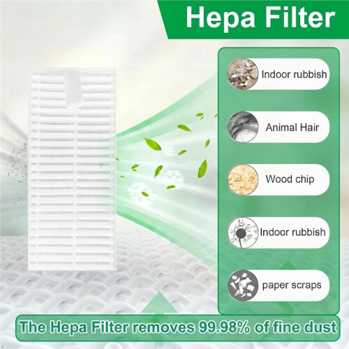 A30 Pro Replacement Accessories Kit for  A30 Pro Robot Vacuum Main Side Brush Filter Mop Dust Bag 15pcs 2