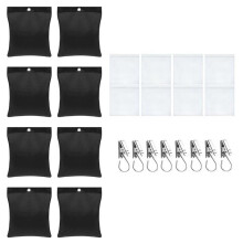 8er-Pack Outdoor-Gazebo-Vorhanggewichte Schwerer Wind, Wiederverwendbare Vorhanggewichte mit Beschwertem Boden, Sandsäcke für Gazebos