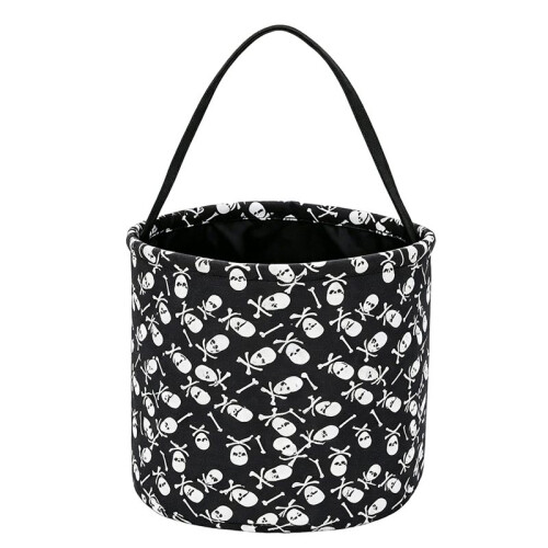 Cesta de Decoração de Halloween - Cesta de Abóbora de Corda de ALgodão para Doces, Presentes e Diversão Sazonal B 1
