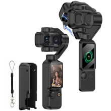 Magnetic Full Body Protective Case Kit for Pocket 4 Pro Anti-Scratch Lens Cover Gimbal Camera Protector Shell Black