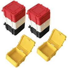 8Pack 4 Color 3D Printed Storage Containers with Lids, Small Plastic Bins with Lids for Hardware