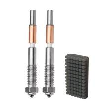 1 Set Bimetal Nozzle,Nozzle Replacement for QIDI Q2 Q2c 3D Printer, for PLA, PETG, ABS, ASA, PA-CF Filaments 0.8mm