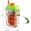 1set Ice Water Bottle Features A Rotating Ice Dispensing Function and Comes with A Straw, Perfect for Camp and Cycle. 6