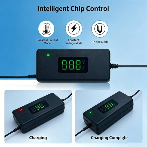 54.6V 2A  Power Adapter LED Lithium Battery Charger Replace Power Charger with 4 Adapter for E-Bicycle EU Plug 2