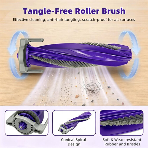 Compatible for  FLOW 2 Robot Vacuum Cleaner Replacement Accessories Main Side Brush Hepa Filter Roller Mop 11pcs 1