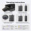 Professional RJ45 Crimping Tool Kit, Ethernet Crimper Cable Tester, Wire Stripper, Cable Cutter, Trapezoidal Punch 4