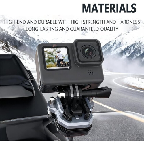 Motorcycle Windshield Camera Mount, Heavy Duty Motorcycle Camera Clamp for  Hero// Osmo Action Camera 1