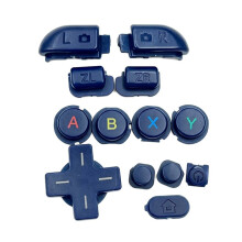 1 Sets Full Set Buttons for New 3DS XL LL Replacement Key Caps Kit Console Repair Parts(Slight Color Variance) Red