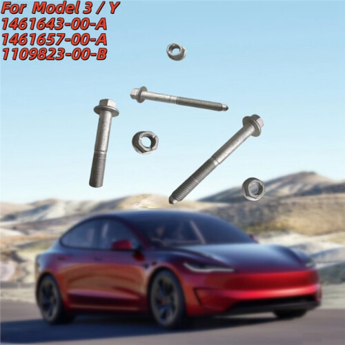 1 Ensemble de Boulons de Châssis 1461643 1109823 1461657 Convient pour  Model 3/Y (2017-Présent). 1