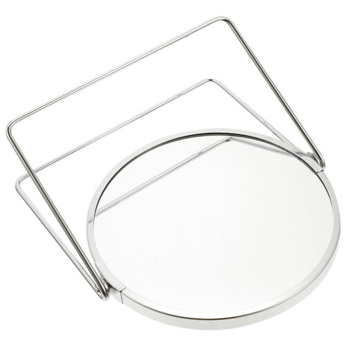 Double-Sided Makeup Mirror with 3X Magnification and Elegant Design for Vanity Use