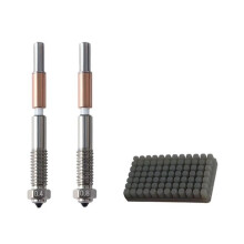 1 Set Bimetal Nozzle,Nozzle Replacement for QIDI Q2 Q2c 3D Printer, for PLA, PETG, ABS, ASA, PA-CF Filaments 0.4/0.8mm