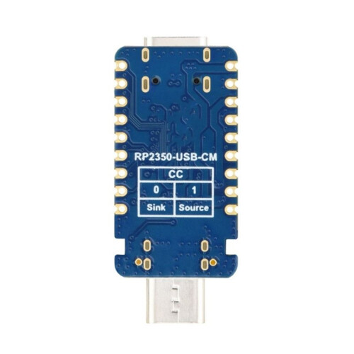 2PCS RP2350-USB-C Microcontroller Development Board Dual-Core & Dual-Architecture for Raspberry Pi RP2350A Dev Board