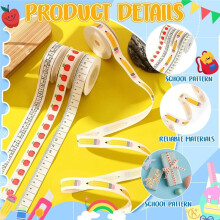 20 Yards Back to School Ribbons 5/8 Inch for Wrapping Gift Welcome School Party Decor Teacher Appreciation Gift