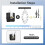 2PCS Quartz Clock Mechanism Replacement Kit, 5 Pairs Clock Hands(16/23mm) for DIY Clock Repair  Projects 6