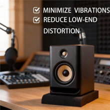 2 Pack Acoustic Isolation Pads, Studio Monitor Speaker Isolation Foam Pads, High Density Acoustic Foam for 5" Speakers