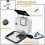 Waterproof Housing Case for  Hero8, Protective Underwater Dive Shell with Bracket for Go Pro 8 Action Camera 4