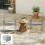 Outsunny Outsunny Seat Cushions with Machine Washable Cover Light Grey 2
