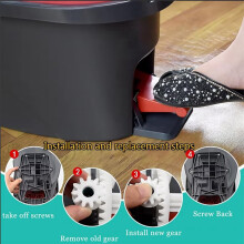 4Pcs Spin Mop Bucket Gear One-Way Clutch Bearing Sprocket Repair Parts for Vilida Rotating Mop Bucket Replacement