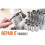 HI-SPEC 1/4 Inch Socket Wrench Multi-Function Ratchet Spanner for Car Motorcycle Repair Hand Tool 6