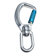 Moschettone con Bloccaggio per Arrampicata su Roccia, A D con Rotazione e Bloccaggio Automatico per Soccorso Ad Alta Quota e Protezione Dalle