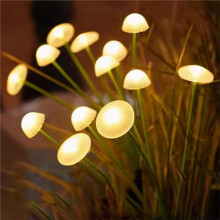 2Pcs Solar Mushroom Jellyfish Stake Lamps LED Solar Mushroom Lights Outdoor LED Garden Decor Lights for Yard Pathway B