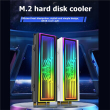 5V ARGB Sync M.2 SSD Heatsink 5V/3Pin 2280 NVMe M2 Cooler Heatsink Solid State Drive Heat Sink Cooler Black