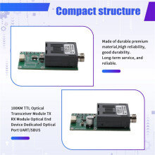 100KM TTL Optical Transceiver Module TX RX Module Optical End Device Dedicated Optical Port UART/SBUS