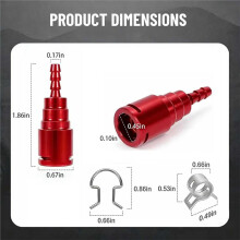 Upgraded Aluminum Fuel Filter Return Connector for 6.7L Powerstroke 2017-2020 Replaces HC3Z-9A564-A