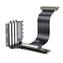 Kit de Câble D'Extension GPU Riser PCIe 3.0 X16 pour Carte Graphique, 20 cm, avec Support de Montage Vertical pour Boîtier D'Ordinateur de Jeu