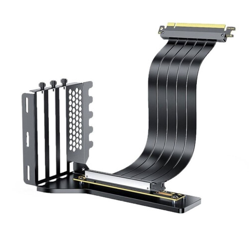 GPU Riser Cable Kit PCIe 3.0 X16  Card Extension Cable 20cm with Vertical Mount Bracket for Gaming Computer Case