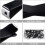 100 Pcs Car Freshies Vent Clips, Square  Air Vent for Auto Bulk Kit with 2 Storage Boxes, Square Holders 2