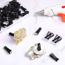 100 Pcs Car Freshies Vent Clips, Square  Air Vent for Auto Bulk Kit with 2 Storage Boxes, Square Holders