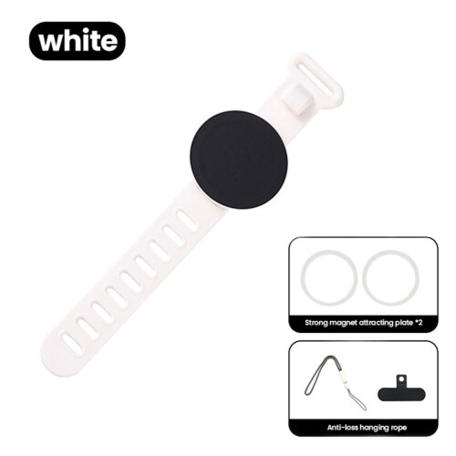 Pour Support de Poignet Magnétique pour , Support à Double Aimant avec Sangle Réglable, Support de Téléphone pour Vélo 2