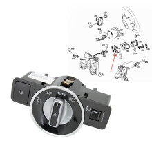 Autokoplampsschakelaar AUTO Verstelbare Mistlampknop A2049053103 voor W204 X204 W212 C207 C117 07-19 A2049051751