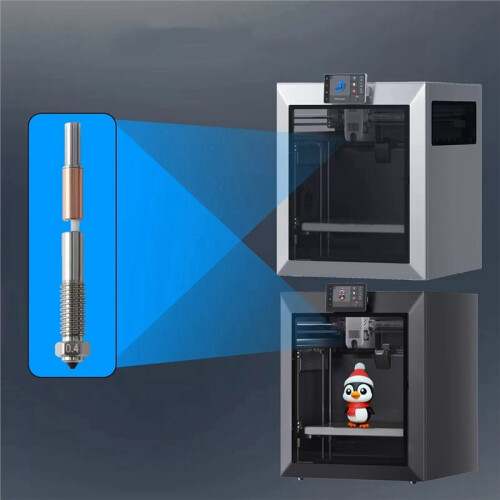 3PCS Bimetal Nozzle for QIDI Q2 Q2c 0.2/0.4mm Ceramic Quick Removal Nozzle Insulation Integration for 3D Printer B 1