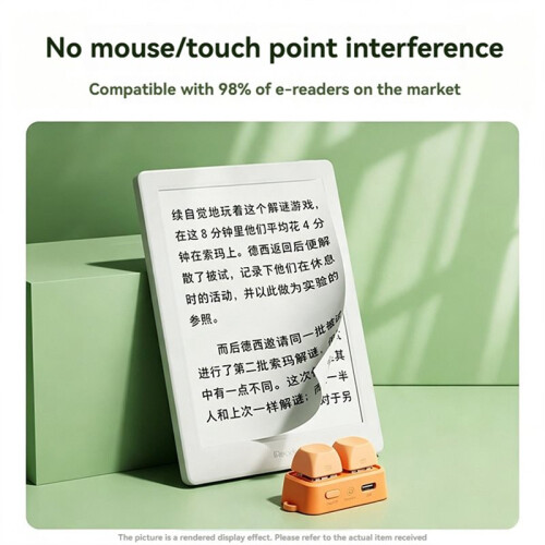 2-Button Page Turner E-Book Page Turner for Tablet Phone  Remote Control Swipe Short Videos for Android/IOS A 2