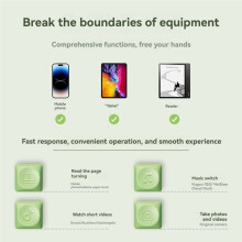 2-Button Page Turner E-Book Page Turner for Tablet Phone Remote Control Swipe Short Videos for Android/IOS A