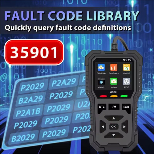 V539 Professional OBD2 Scanner - Read/Clear Codes, Live Data Stream No Battery Needed Universal Car Diagnostic Tool 1