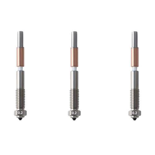 3PCS Bimetal Nozzle for QIDI Q2 Q2c 0.2/0.4mm Ceramic Quick Removal Nozzle Insulation Integration for 3D Printer A