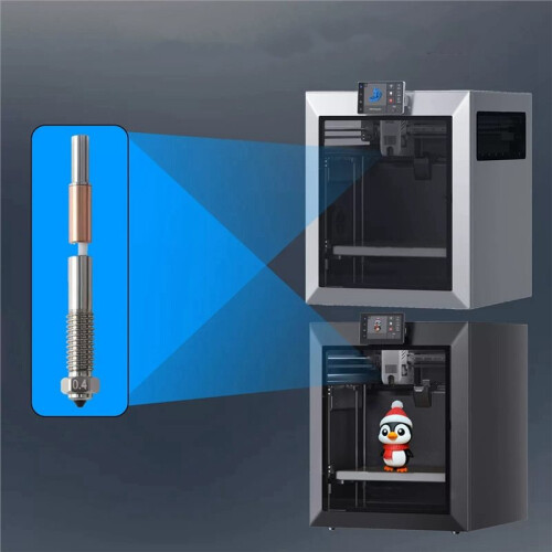 3PCS Bimetal Nozzle for QIDI Q2 Q2c 0.2/0.4mm Ceramic Quick Removal Nozzle Insulation Integration for 3D Printer A 1