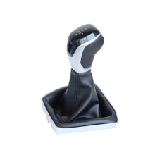 Car Gear Shift Knob Cover Black+Chrome 22G713203A for T- 2020-2025 Automatic Shift Handball Panel White Light