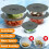 Conjunto de 7 Tampas de Silicone Reutilizáveis e Resistentes Ao Calor para Recipientes de Alimentos, Panelas e Tigelas 6