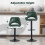 Homcom HOMCOM Barstools Set of 2, Dining Stools with Backrest and Footrest 8